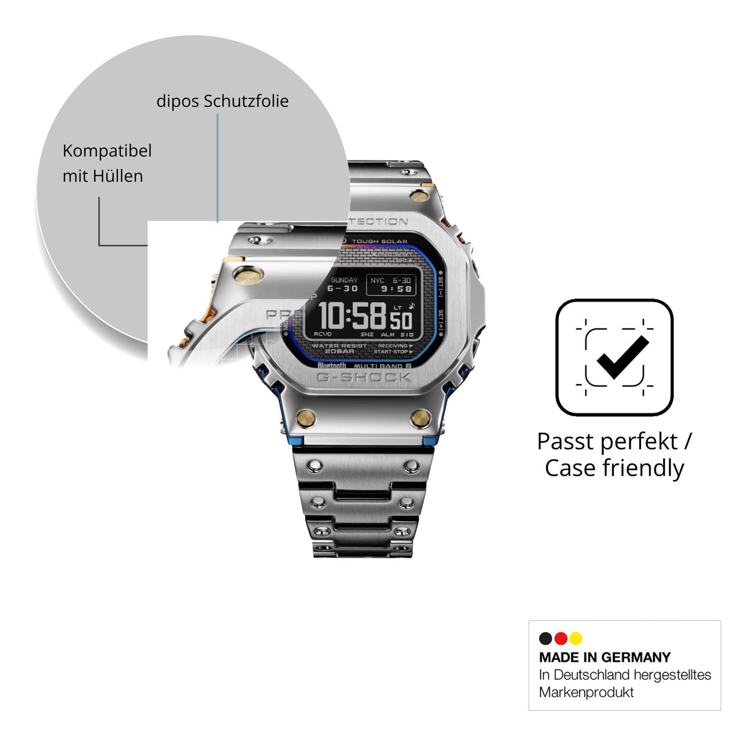 6x Schutzfolie klar für Casio G-Shock GMW-BZ5000RC (6)
