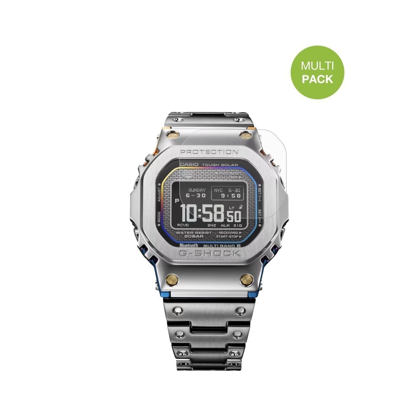 6x Schutzfolie matt für Casio G-Shock GMW-BZ5000RC (2)