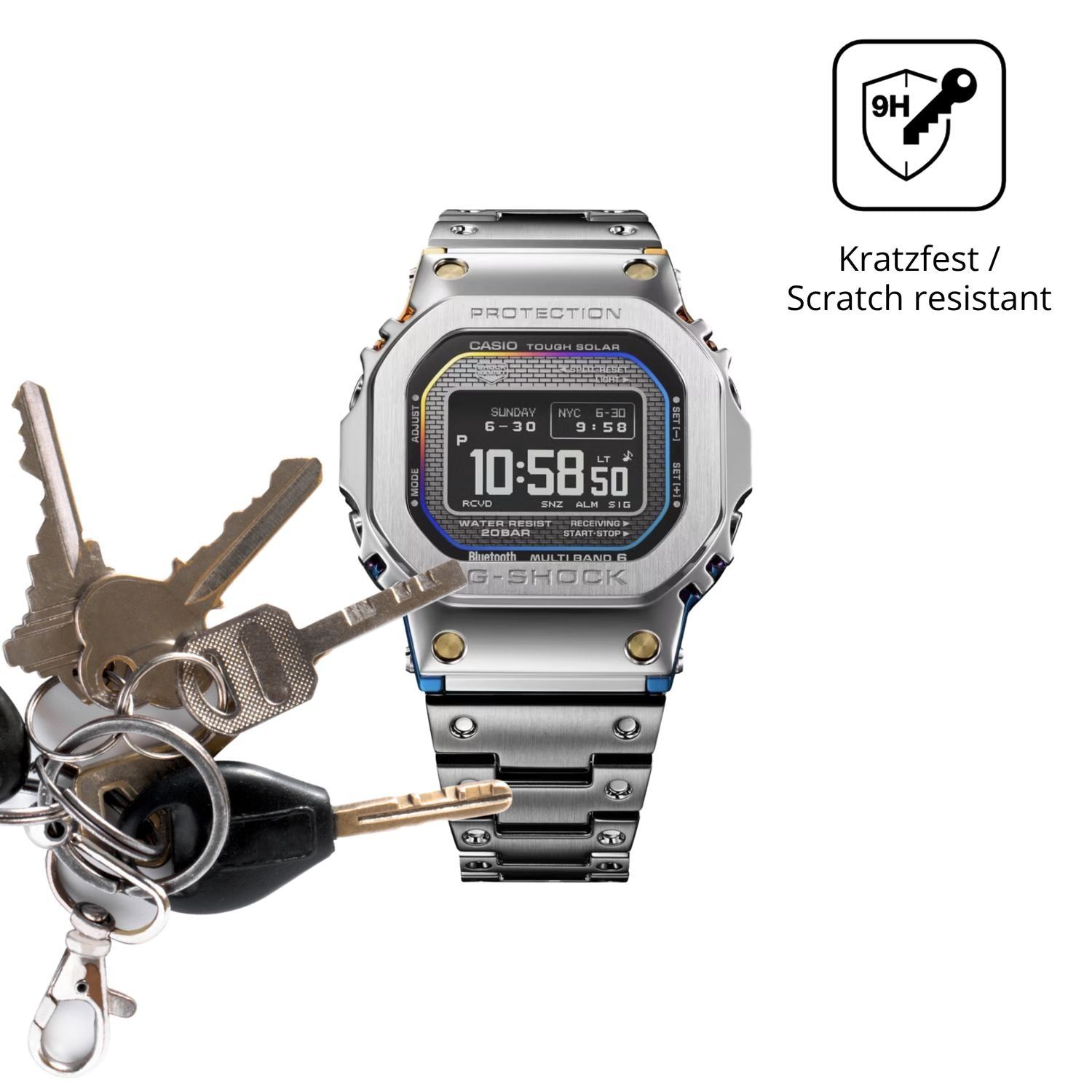 2x 9H Schutzfolie matt für Casio G-Shock GMW-BZ500 (3)
