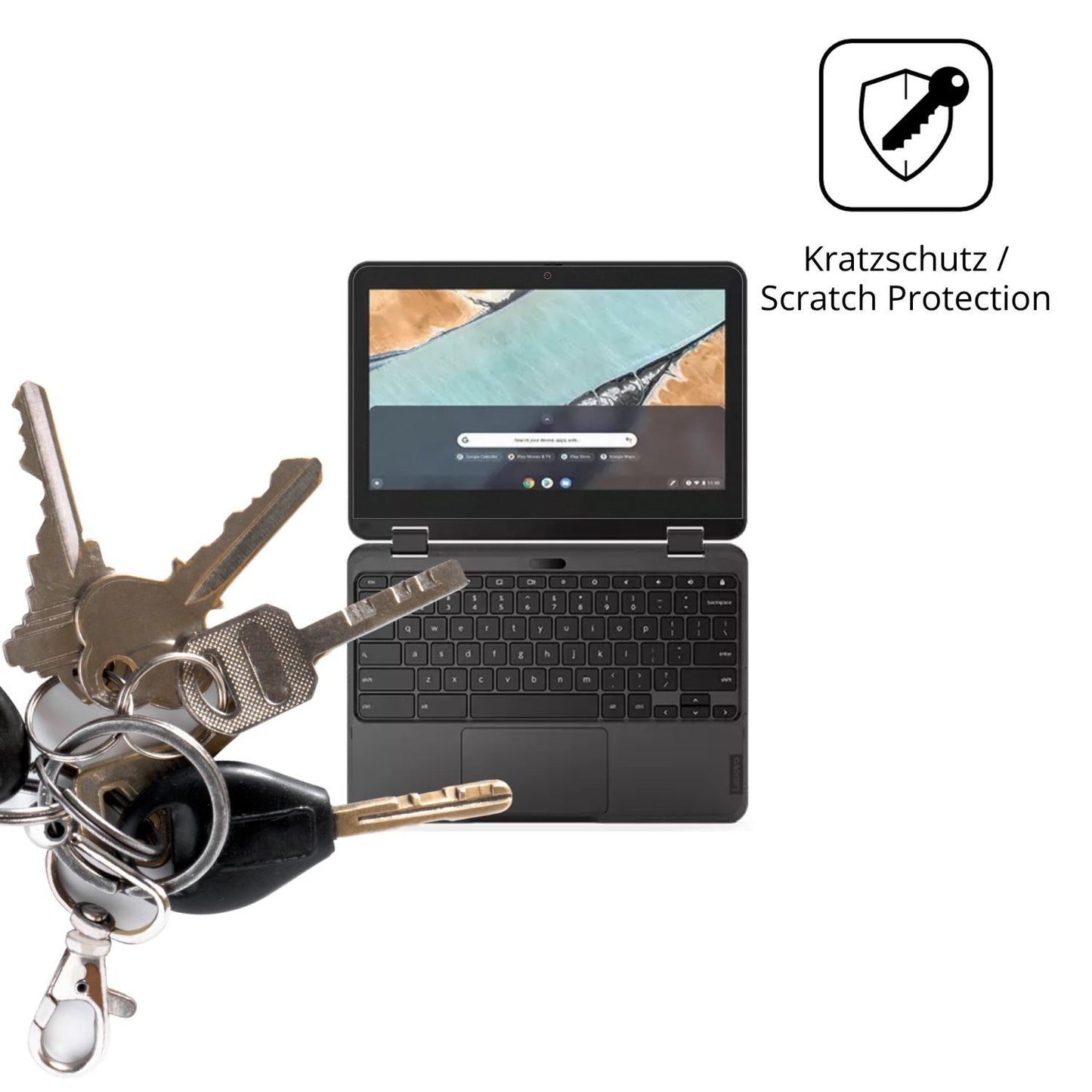 2x Schutzfolie matt für Lenovo 300e Chromebook Gen (4)