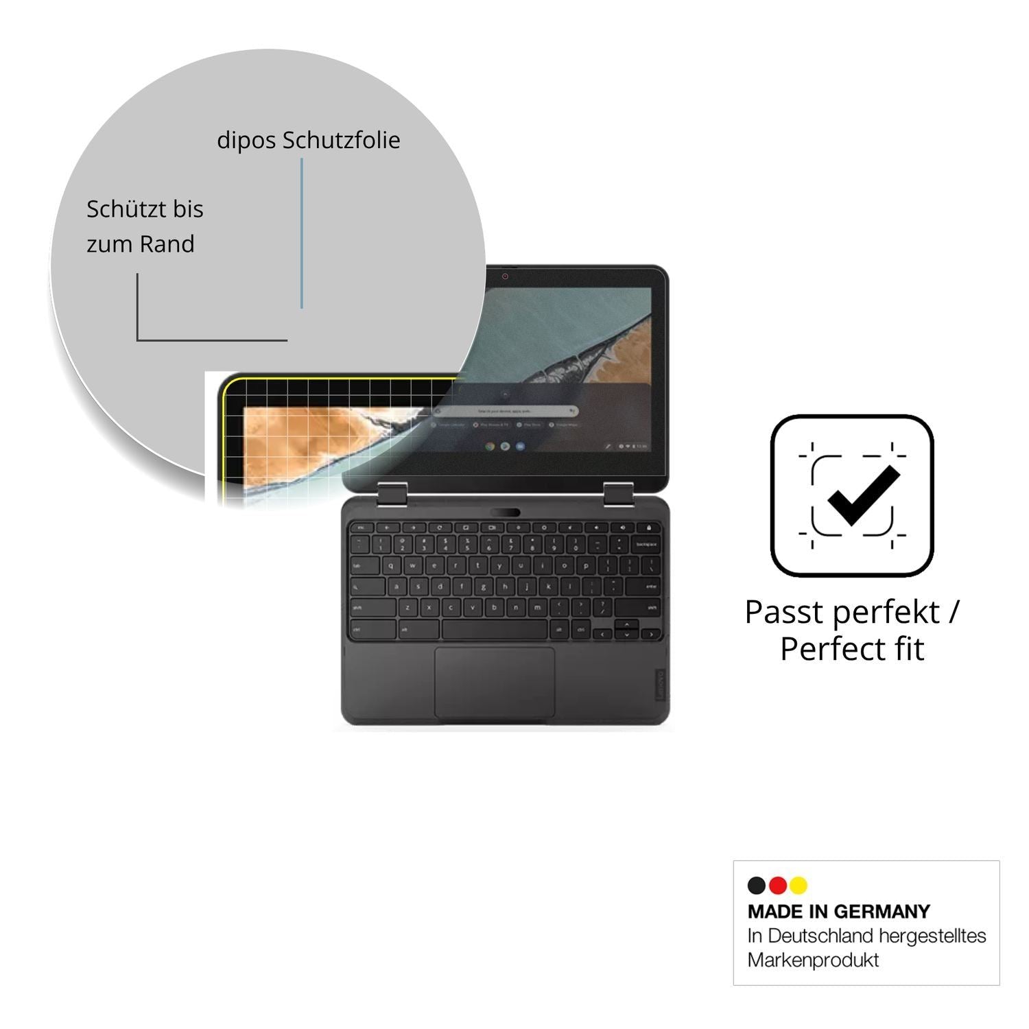 Blickschutzfolie für Lenovo 300e Chromebook Gen 3  (4)