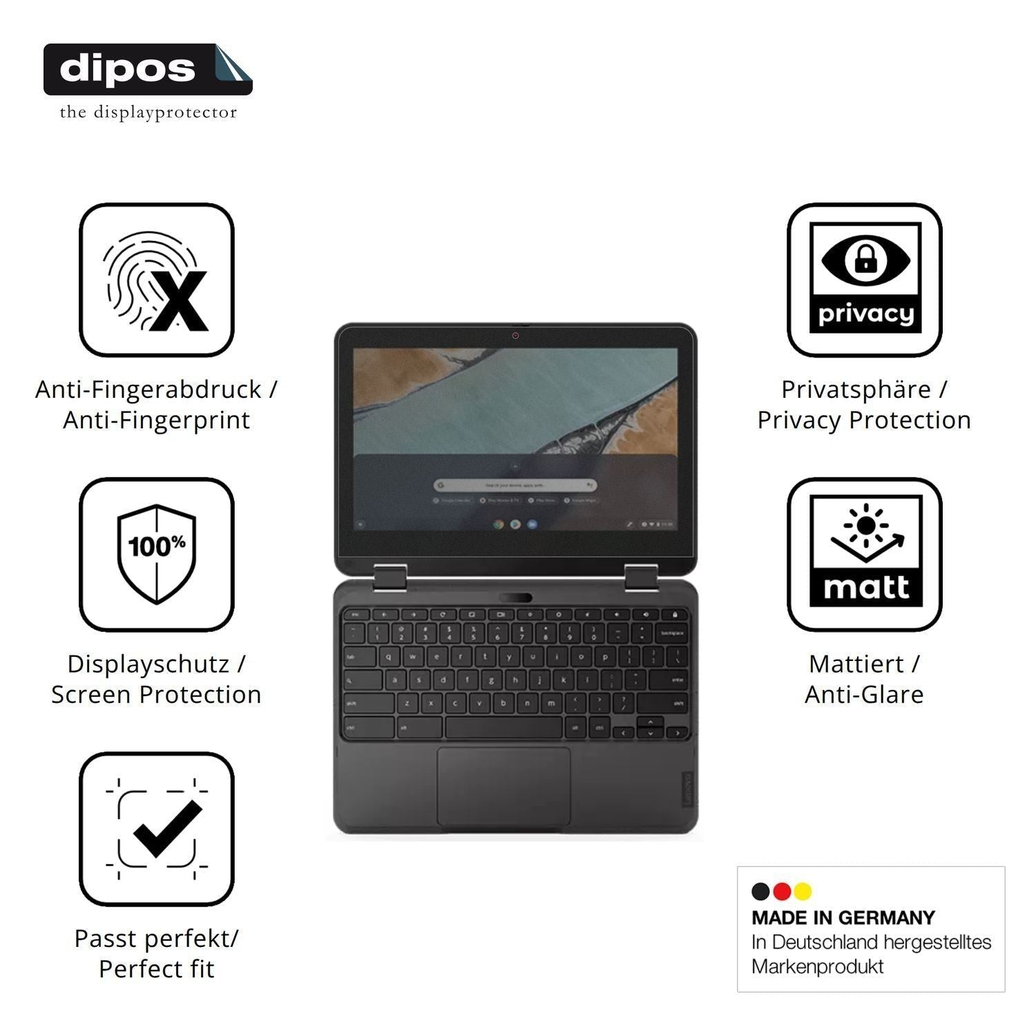 Blickschutzfolie für Lenovo 300e Chromebook Gen 3  (5)
