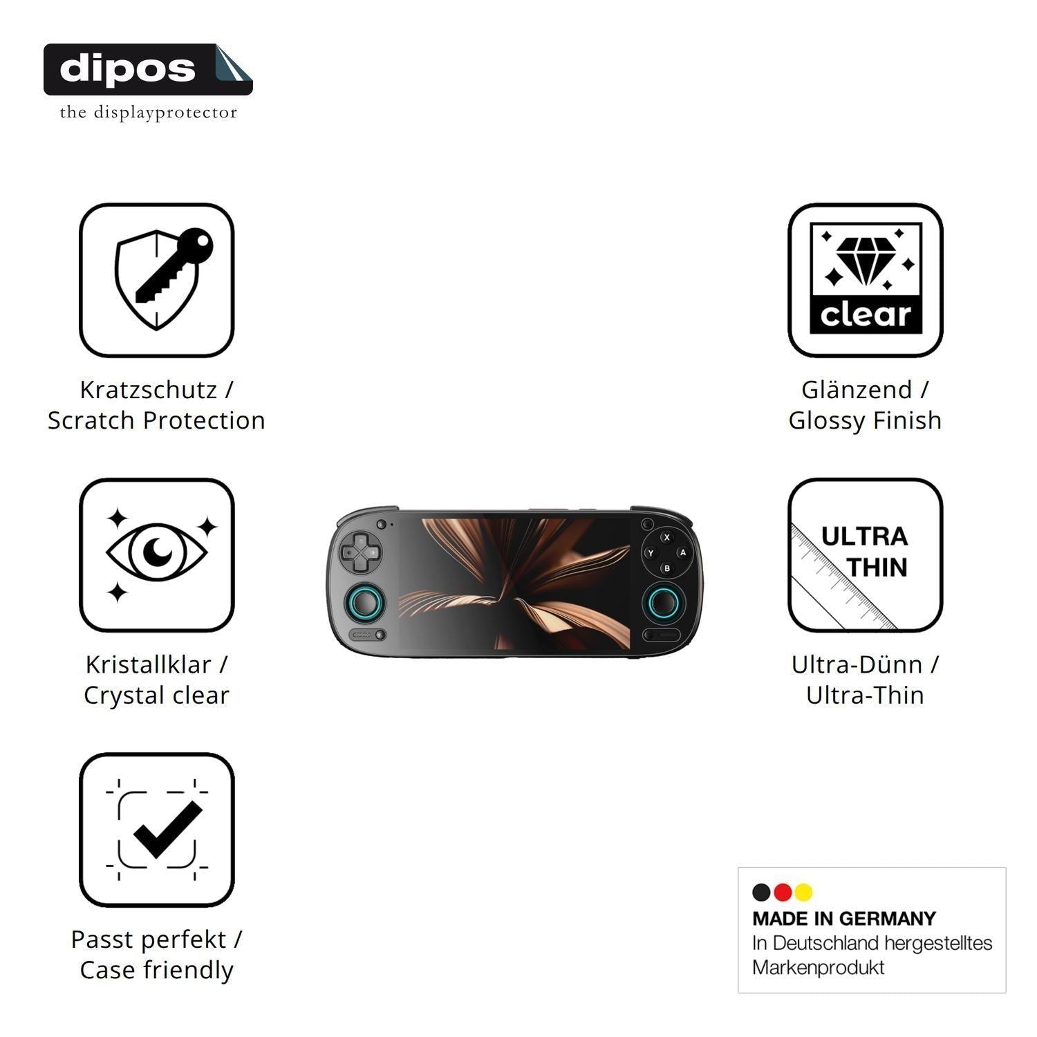 2x Schutzfolie klar für Retroid Pocket 5 Display-S (7)