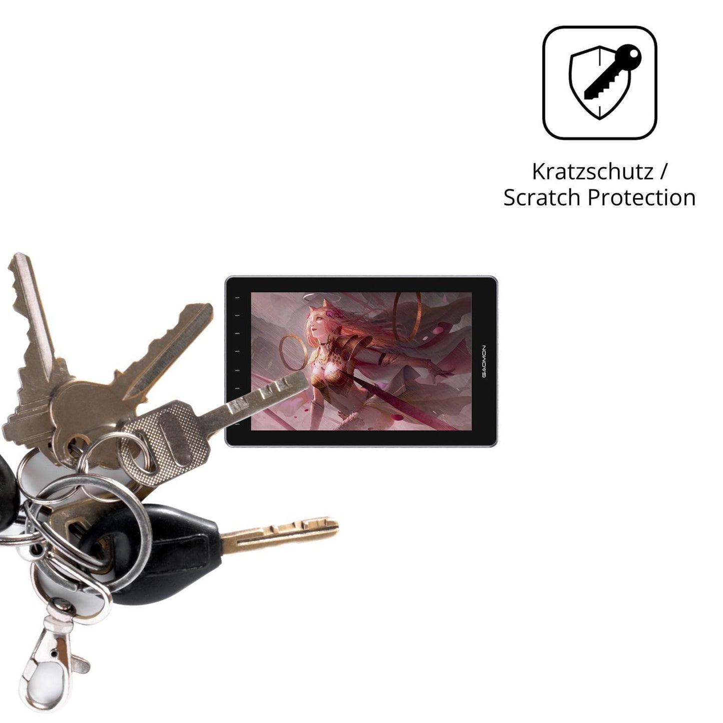 2x Schutzfolie klar für Gaomon PD1610 Display-Schu (4)