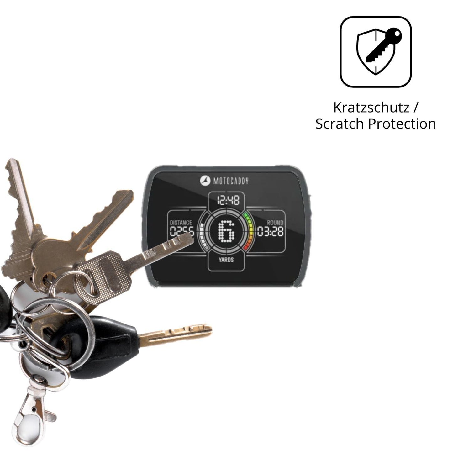 2x Schutzfolie klar für Motocaddy NEW M1 DHC 2026  (4)