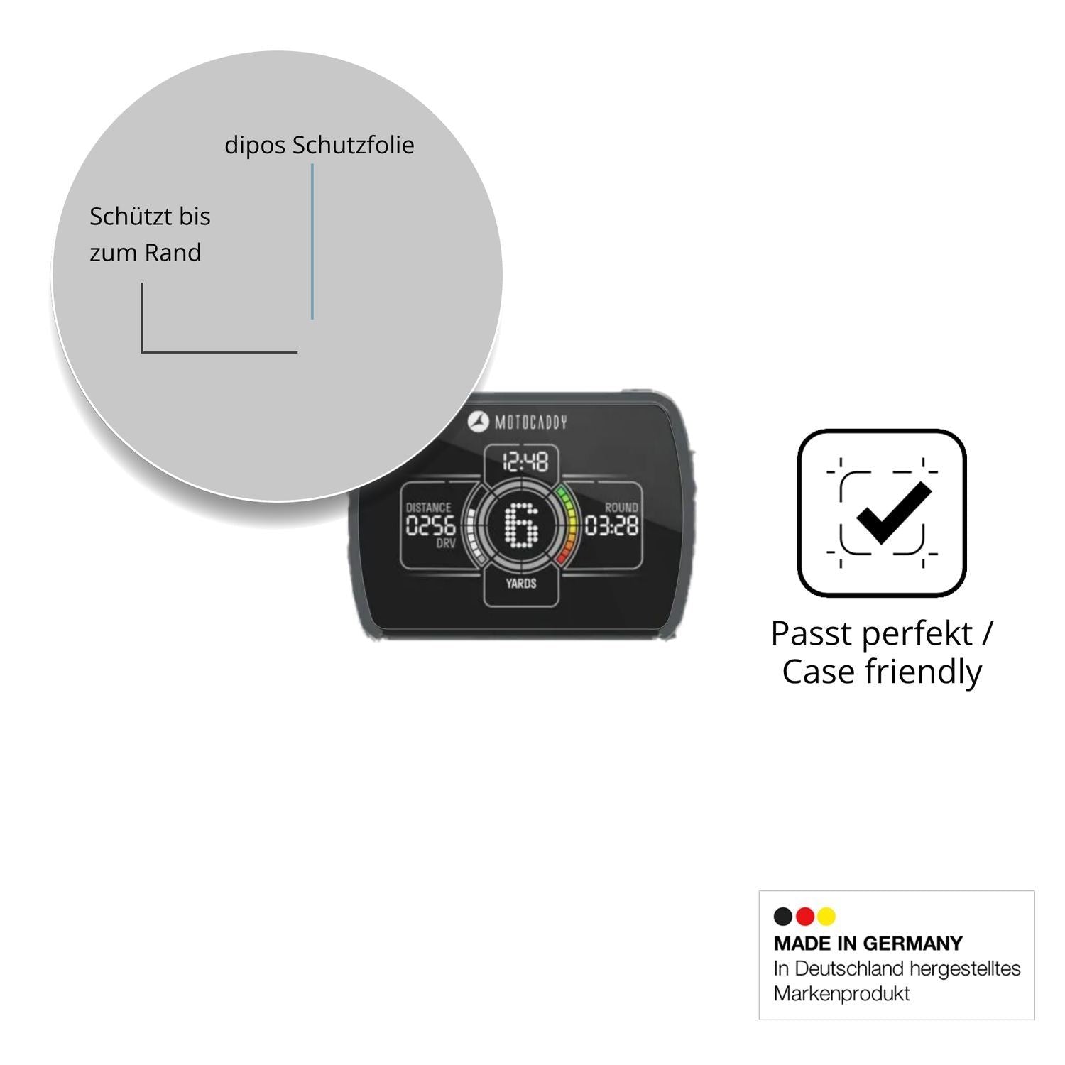 2x 9H Schutzfolie für Motocaddy NEW M1 DHC 2026 Pa (6)