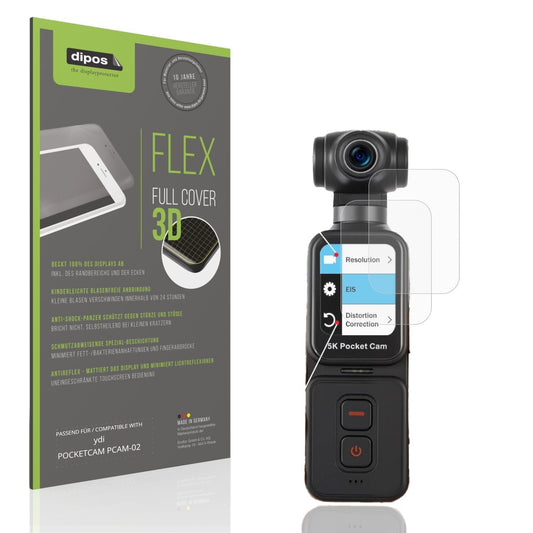 2x Full Cover Schutzfolie matt für ydi POCKETCAM P (1)