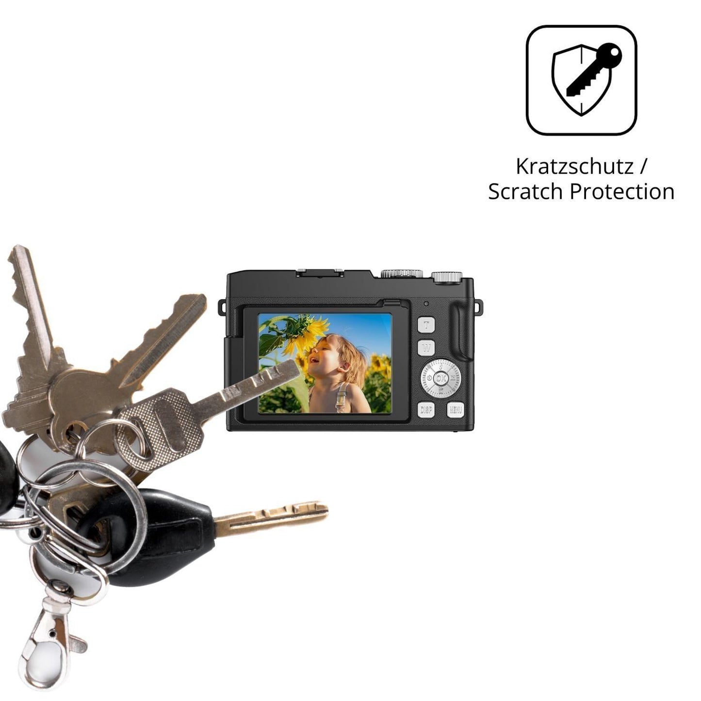 4x Schutzfolie klar für MythAdore 7701 Display-Sch (4)