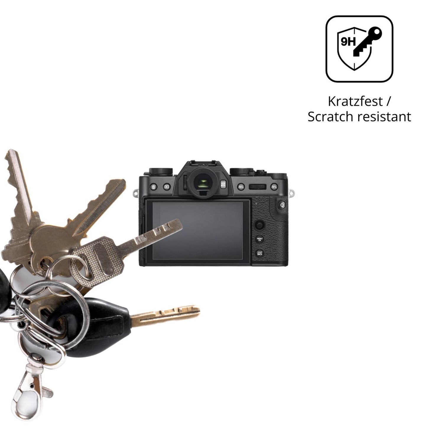 2x 9H Schutzfolie matt für Fujifilm X-T30 III Panz (3)
