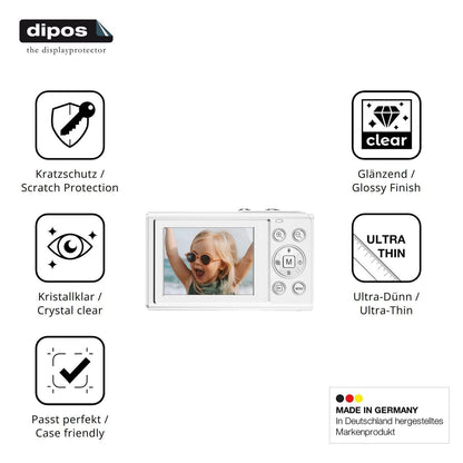 4x Schutzfolie klar für LAMA RM Digitalkamera Disp (7)