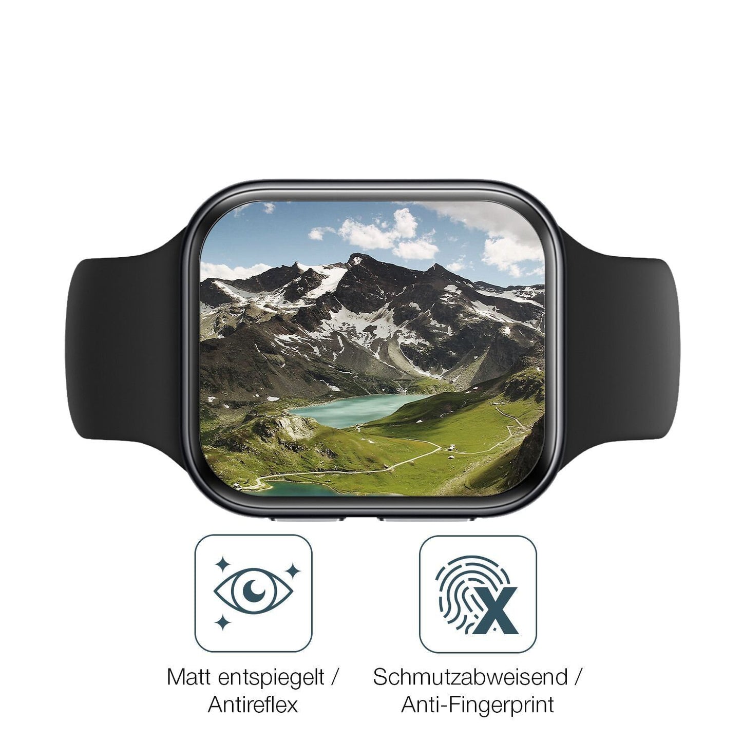2x 9H Schutzfolie matt für OPPO Watch 3 Panzerfoli (5)