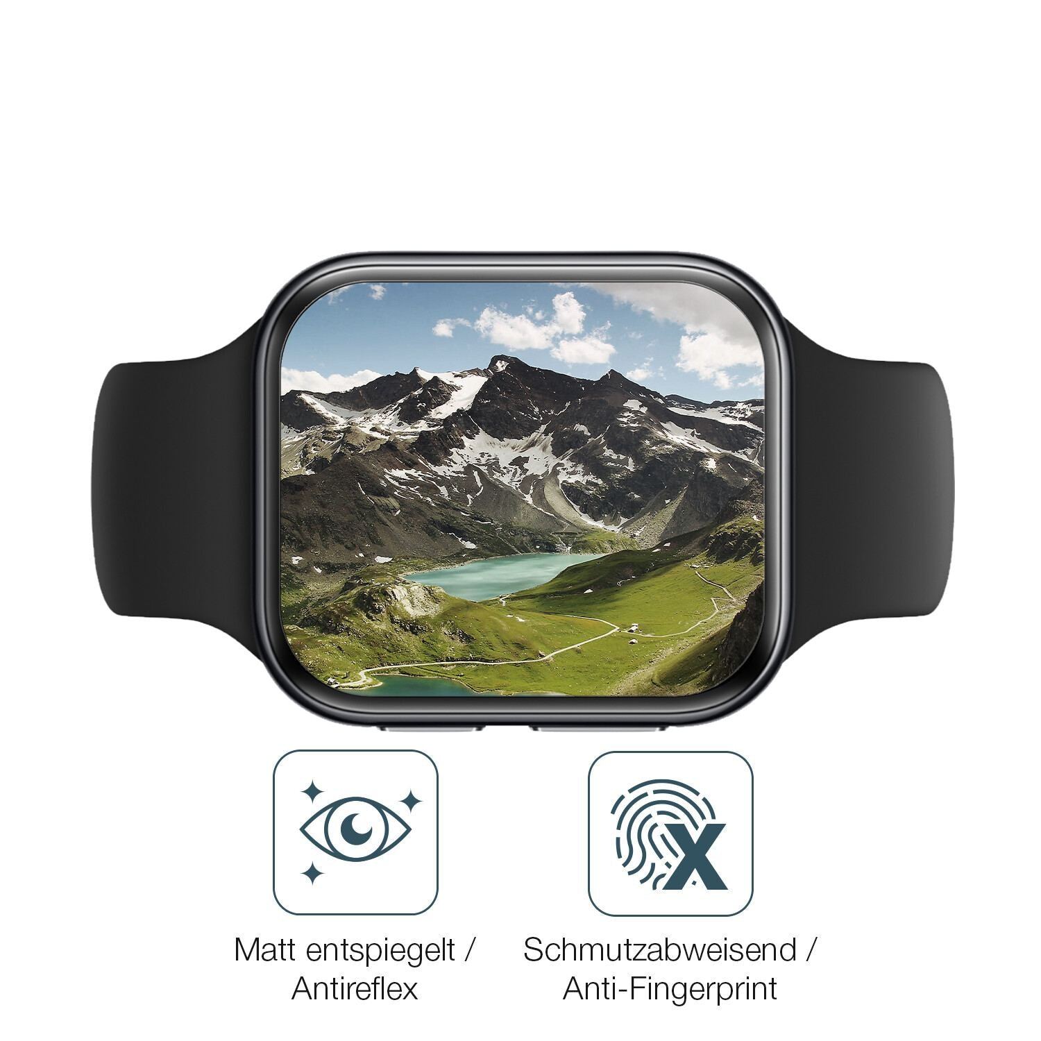 2x 9H Schutzfolie matt für OPPO Watch 3 Panzerfoli (5)