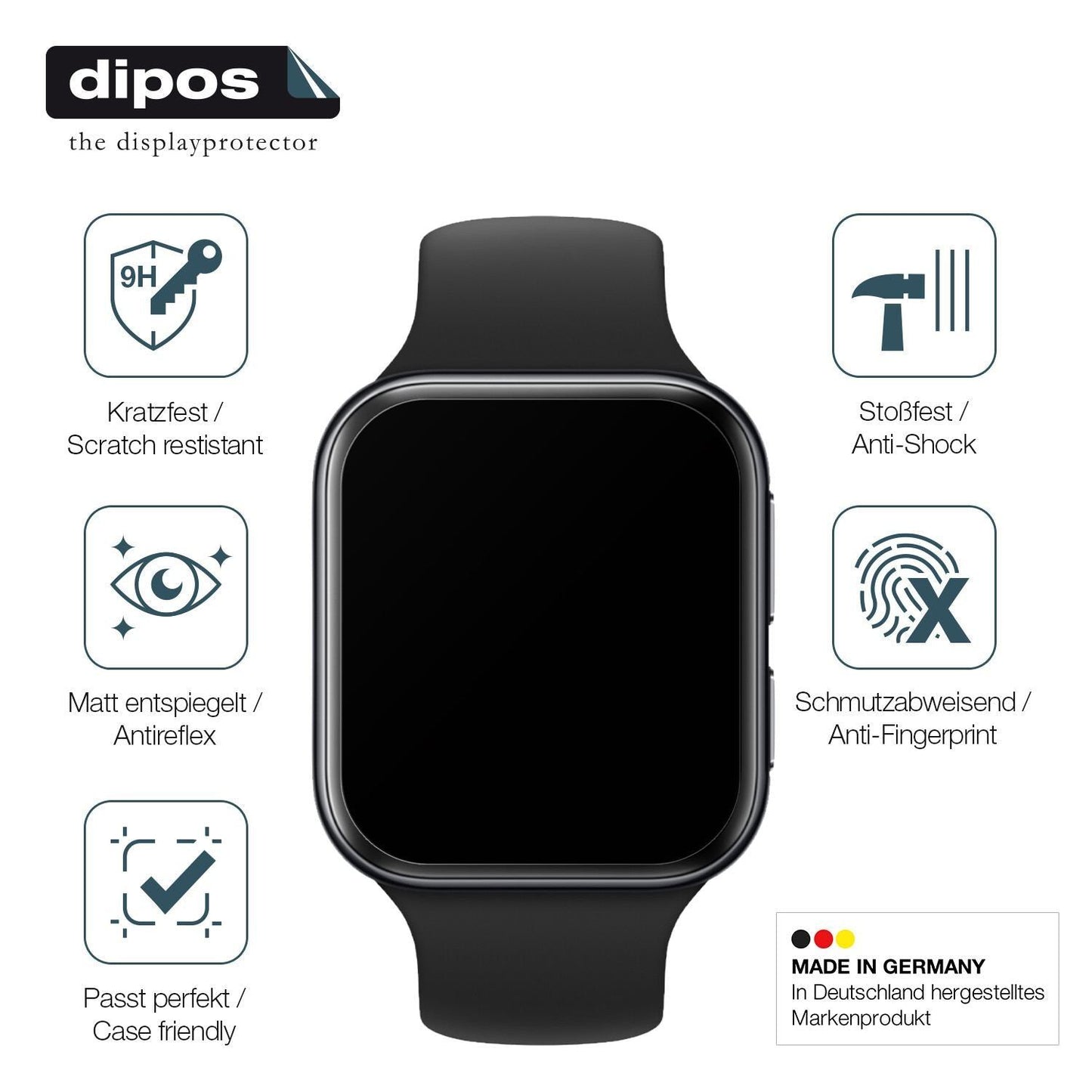 2x 9H Schutzfolie matt für OPPO Watch 3 Panzerfoli (7)