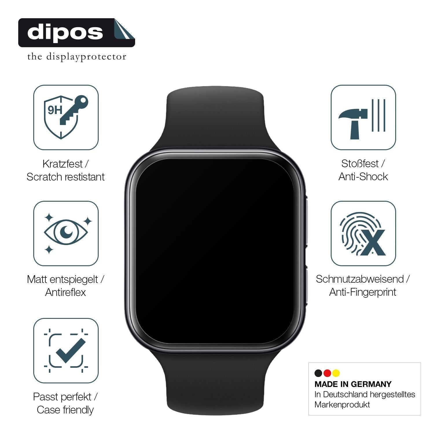 2x 9H Schutzfolie matt für OPPO Watch 3 Panzerfoli (7)