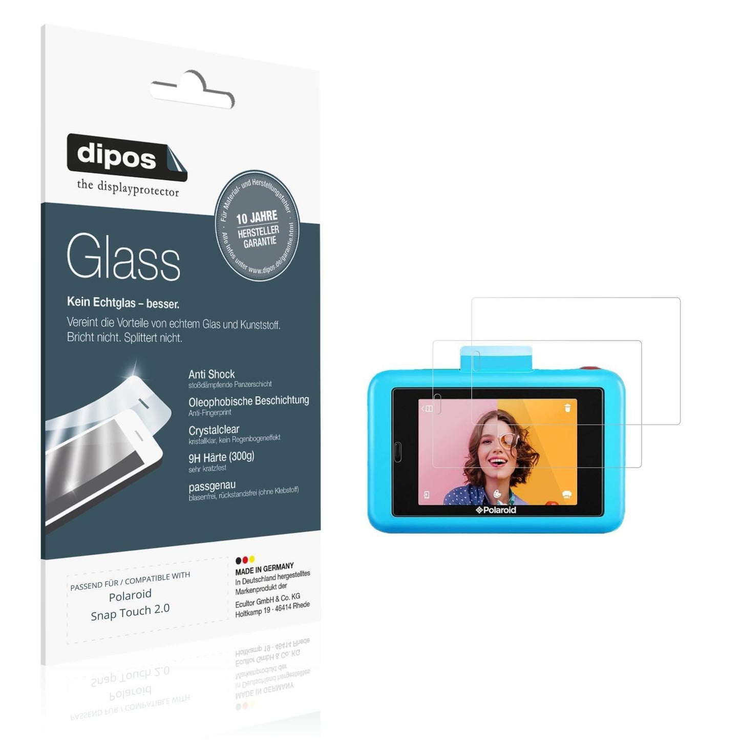 2x 9H Schutzfolie für Polaroid Snap Touch 2.0 Panz (1)