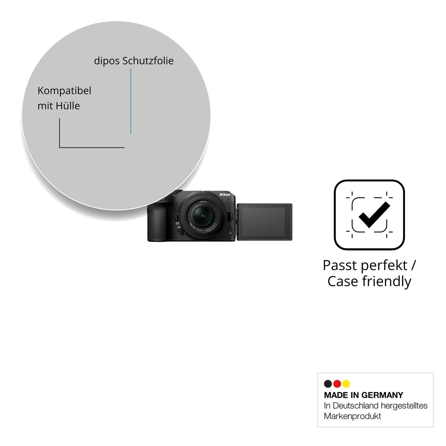 4x Schutzfolie matt für Nikon Z30 Display-Schutzfo (6)