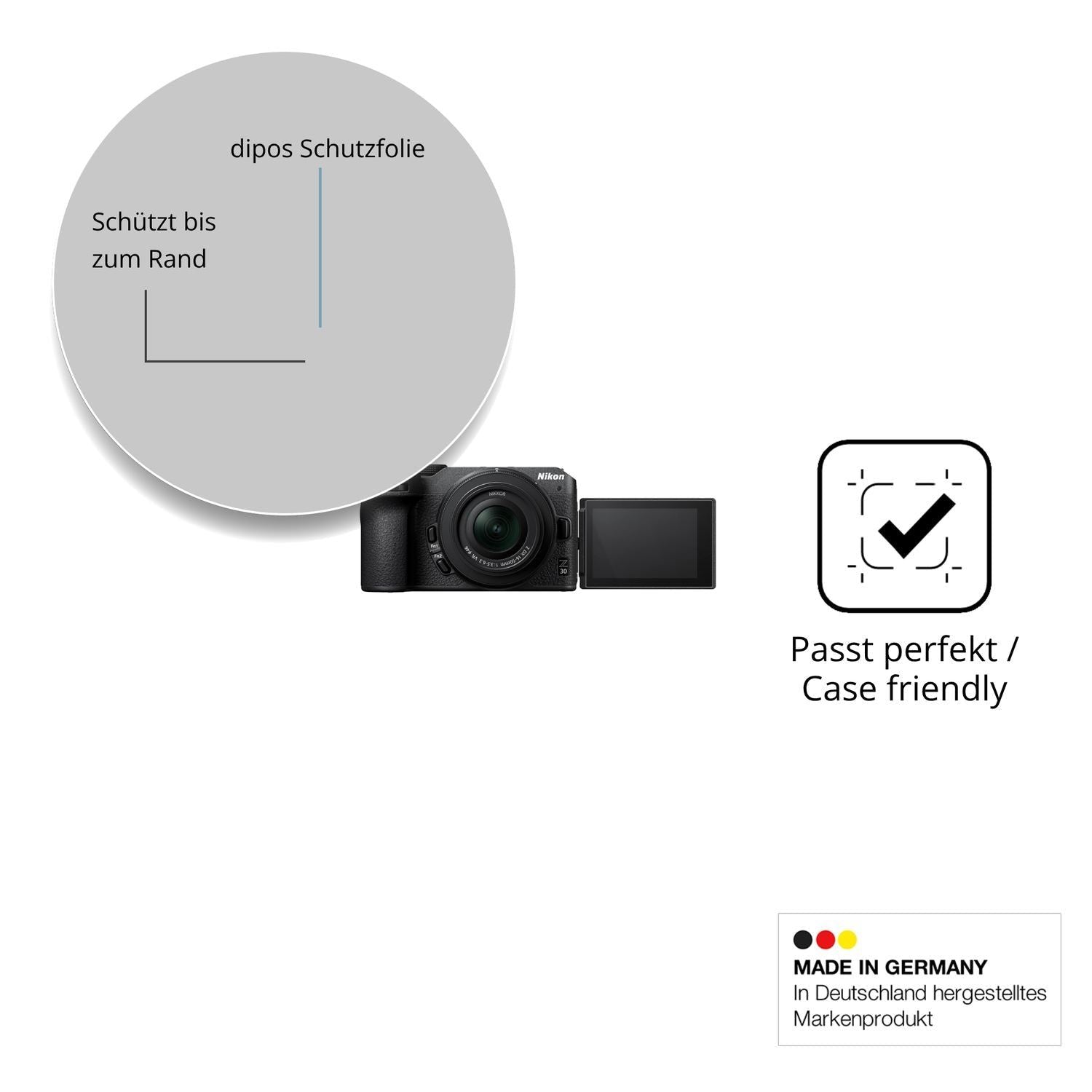 2x 9H Schutzfolie für Nikon Z30 Panzerfolie (6)