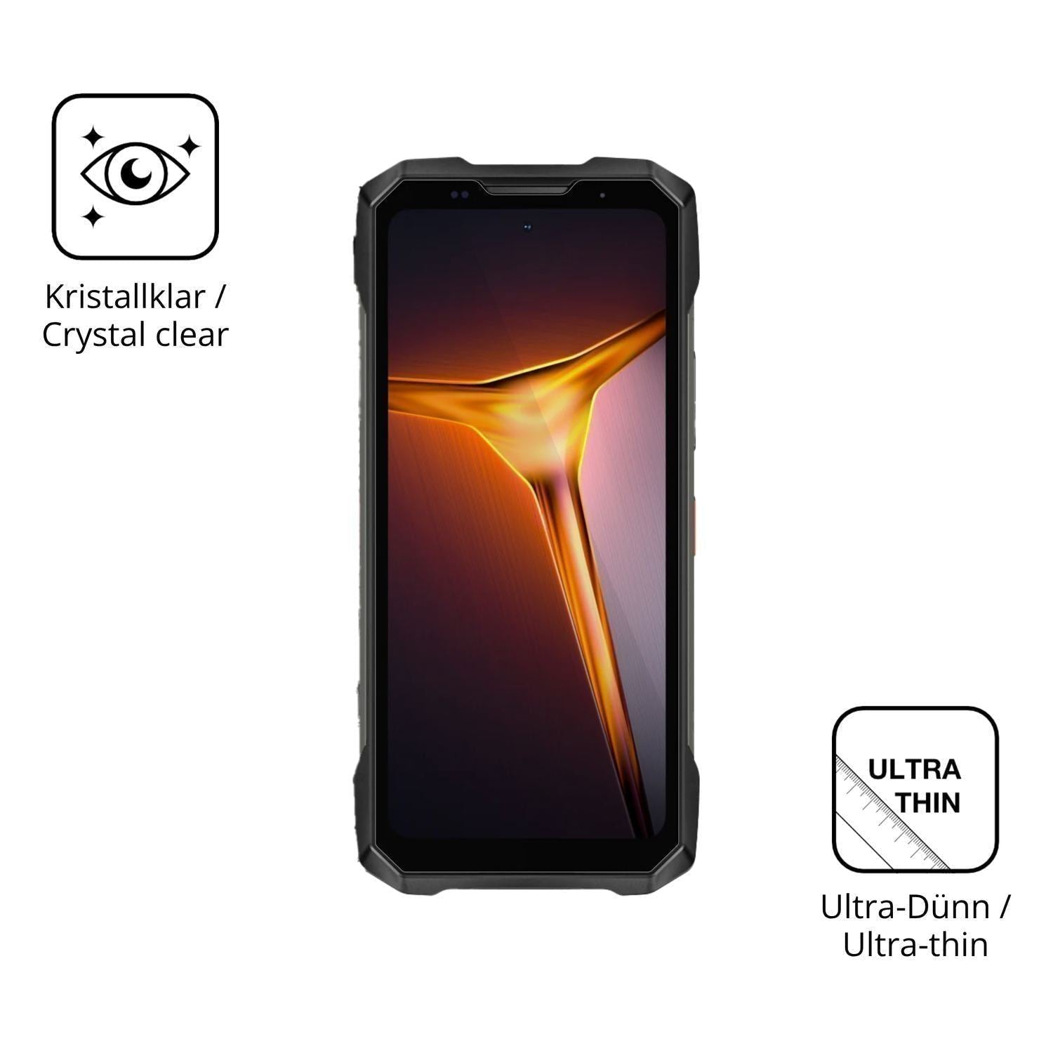 4x Schutzfolie klar für Doogee V Max 2 Pro Display (5)