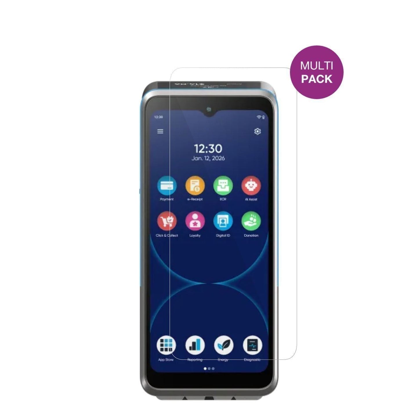 4x Schutzfolie klar für Ingenico Axium DX8 Display (2)