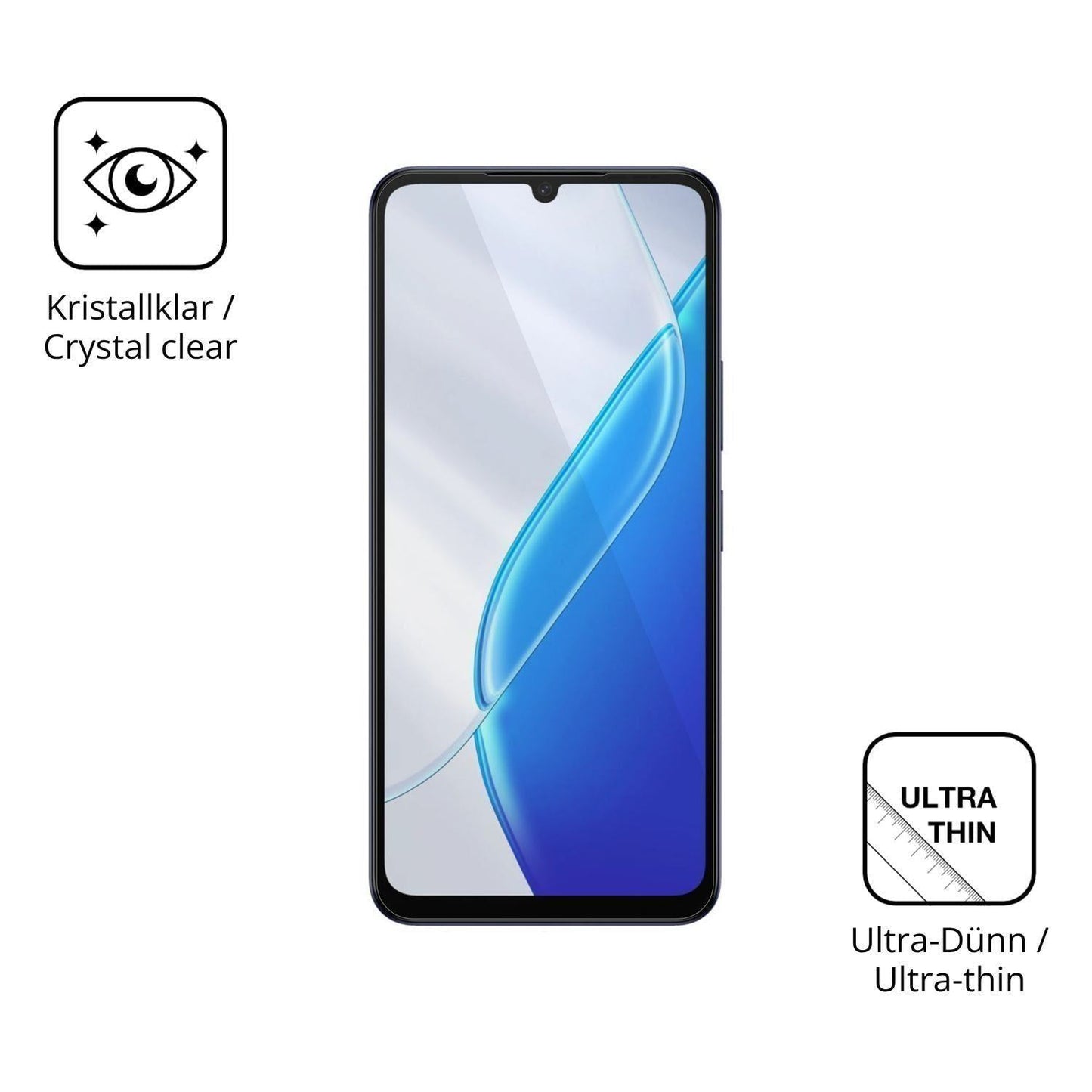 4x Schutzfolie klar für Itel Zeno 200 Display-Schu (5)