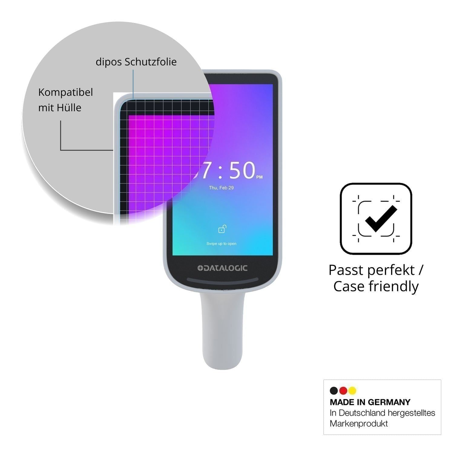 4x Schutzfolie matt für Datalogic Joya Smart Smart (6)