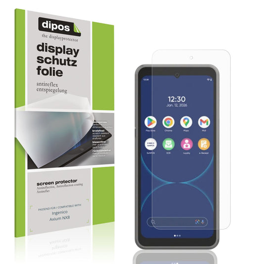 4x Schutzfolie matt für Ingenico Axium NX8 Display (1)
