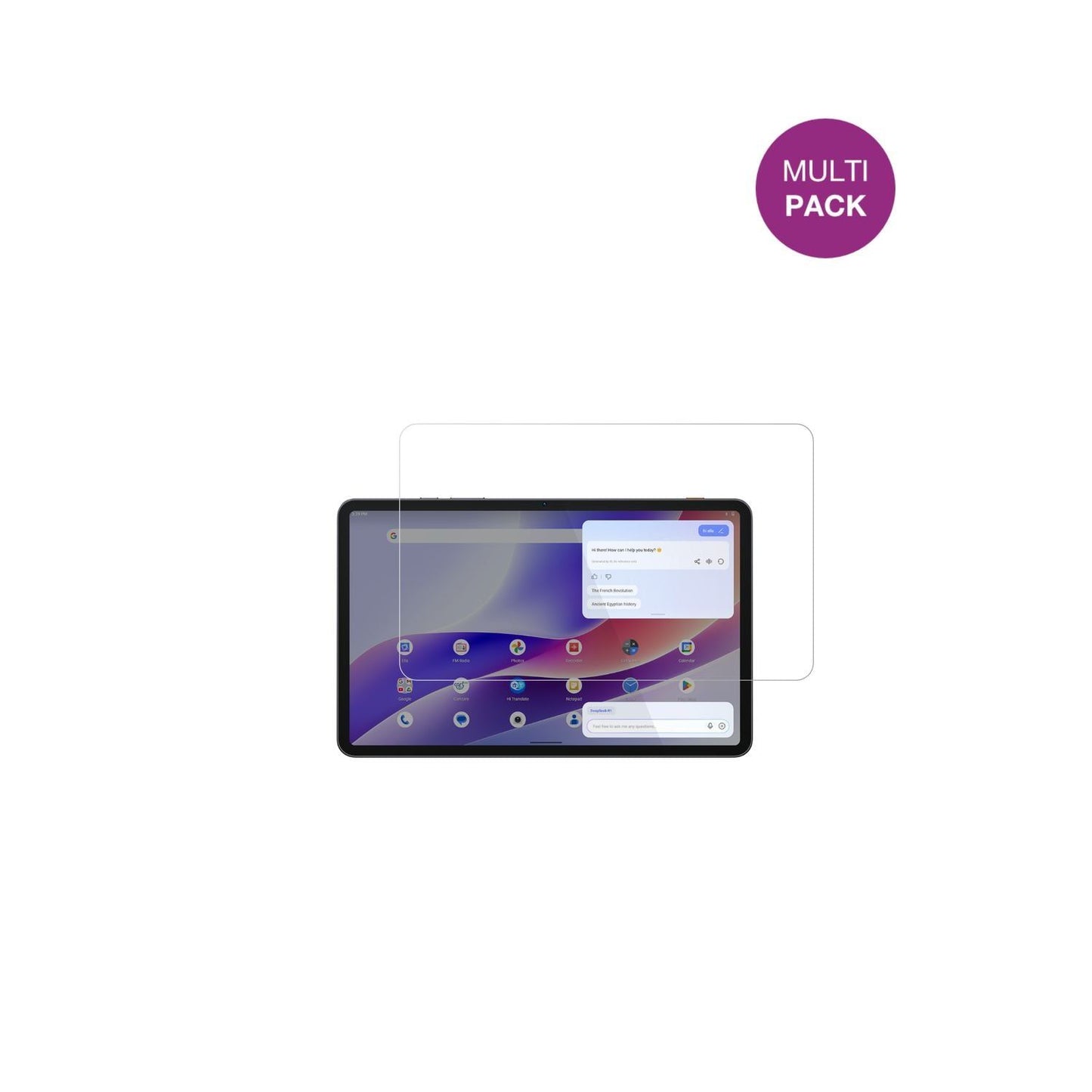 2x Schutzfolie klar für Tecno MEGAPAD 2 Display-Sc (2)