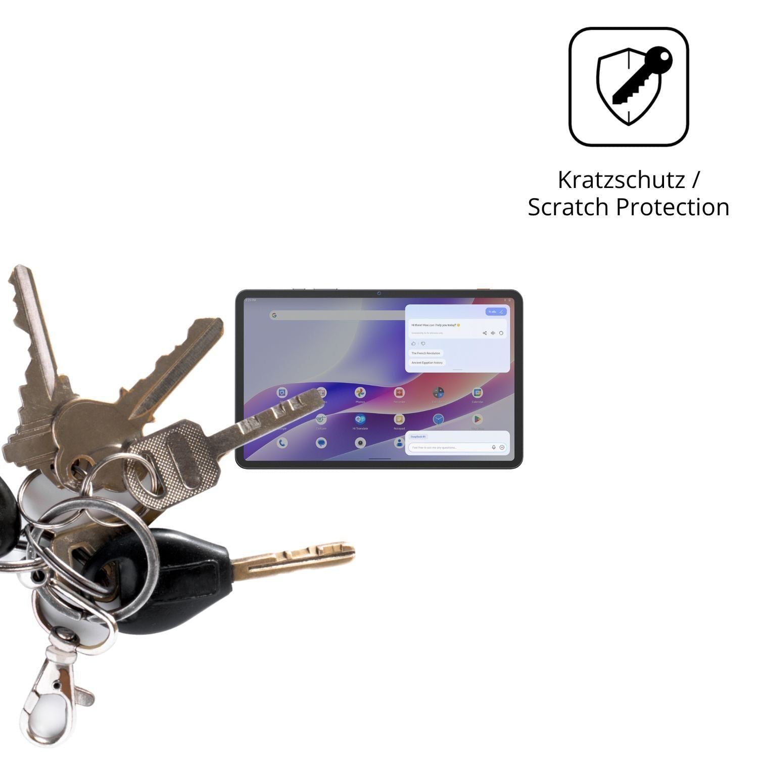 2x Schutzfolie matt für Tecno MEGAPAD 2 Display-Sc (4)