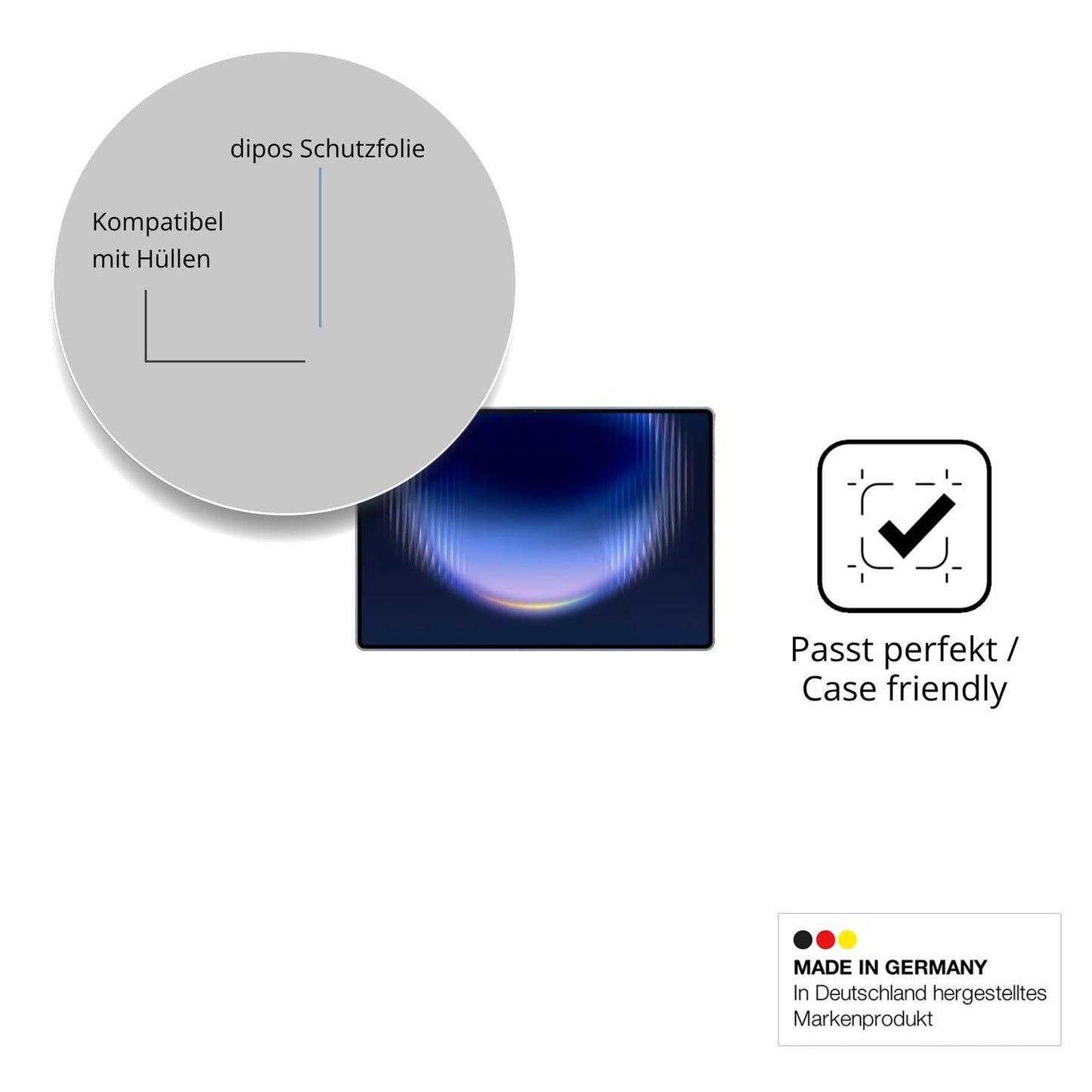 2x Schutzfolie klar für Huawei MatePad Pro Max Dis (6)