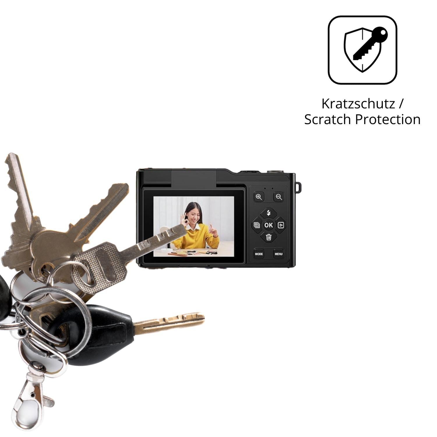 4x Schutzfolie klar für MythAdore 82 Display-Schut (4)