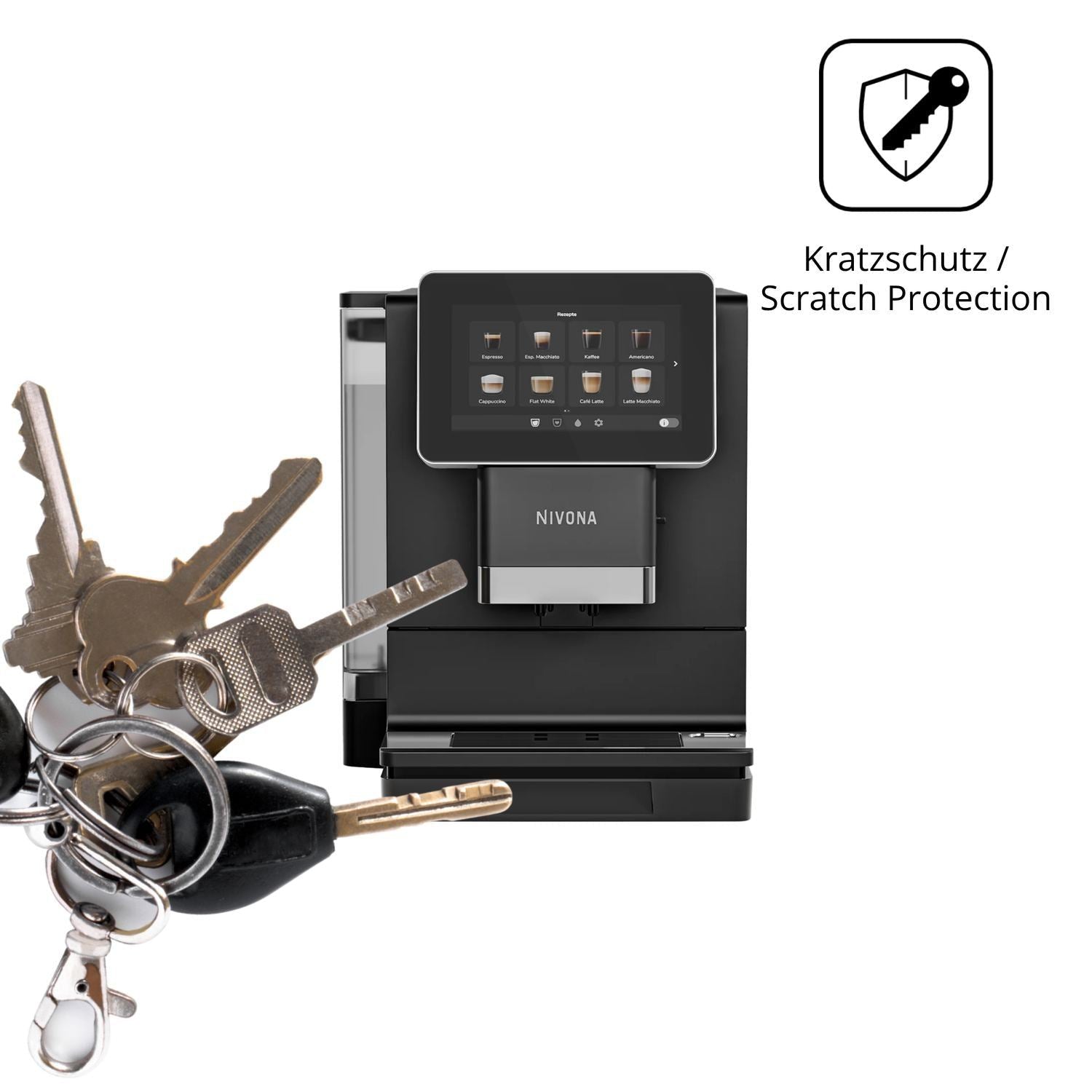 2x Schutzfolie klar für Nivona NIVO 9101 9103 Disp (4)