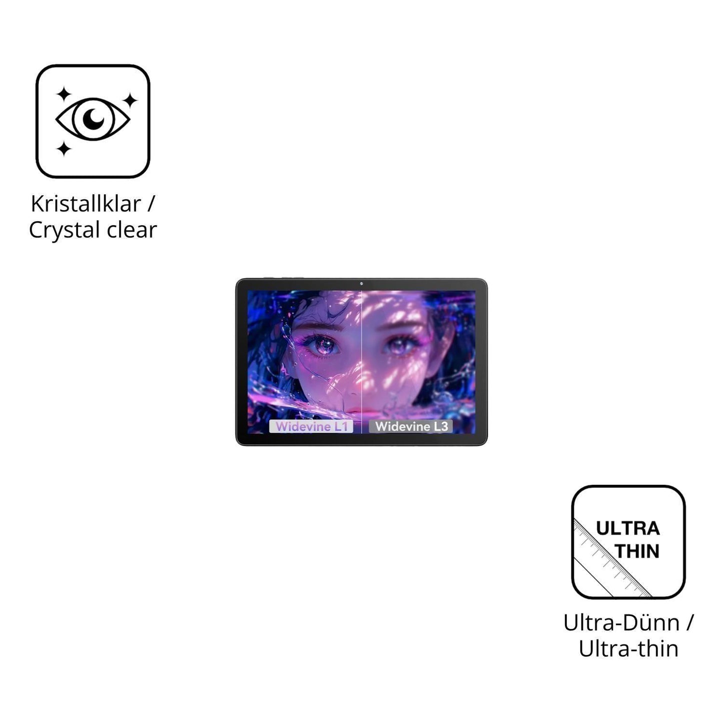 2x Schutzfolie klar für MENTUME X70 Display-Schutz (5)