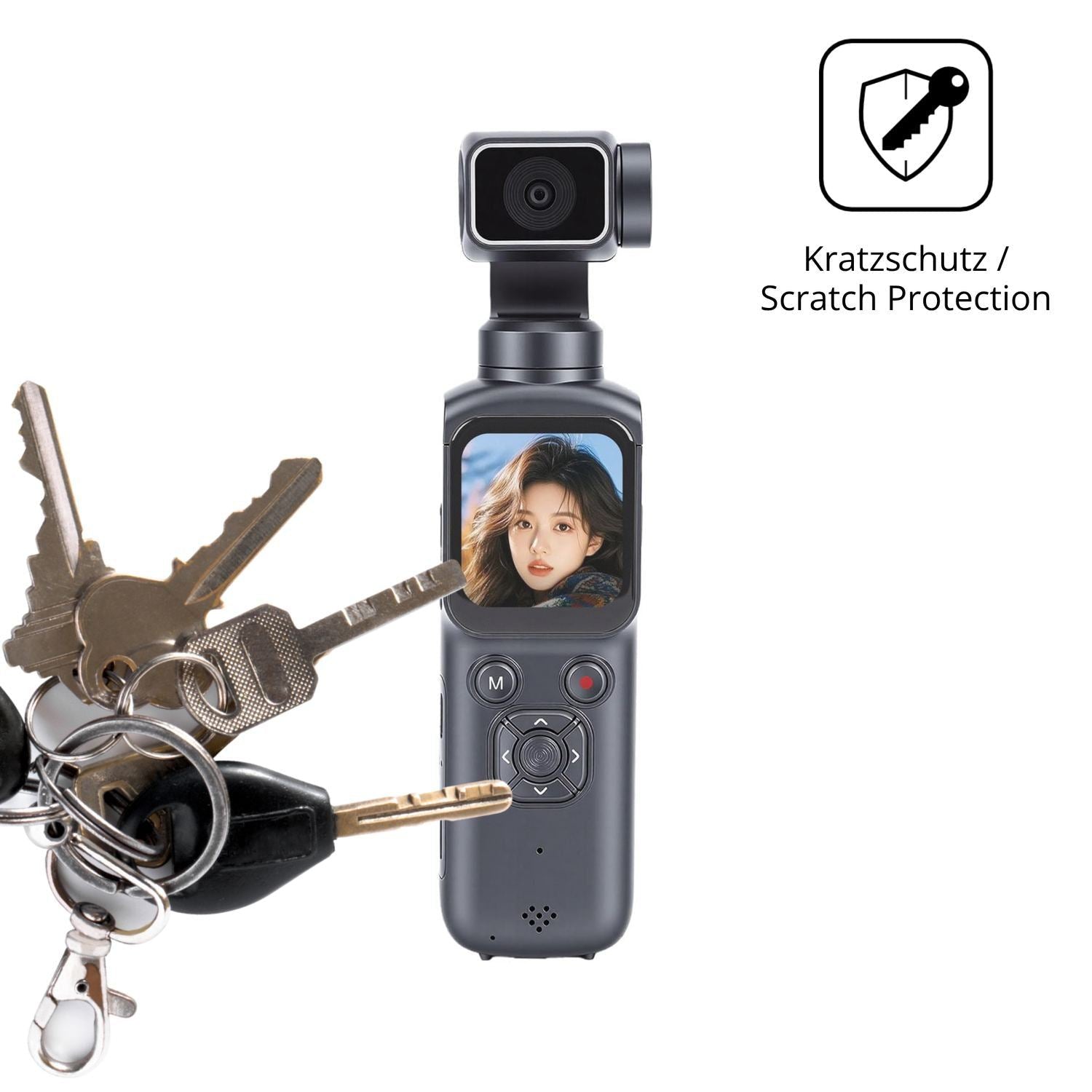 4x Schutzfolie matt für Tangxi 4K-Videokamera Disp (4)
