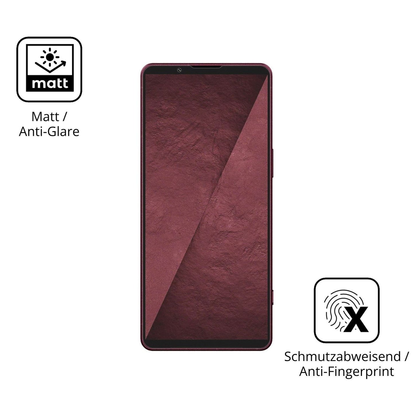 2x 9H Schutzfolie matt für Sony Xperia 1 VIII Panz (5)