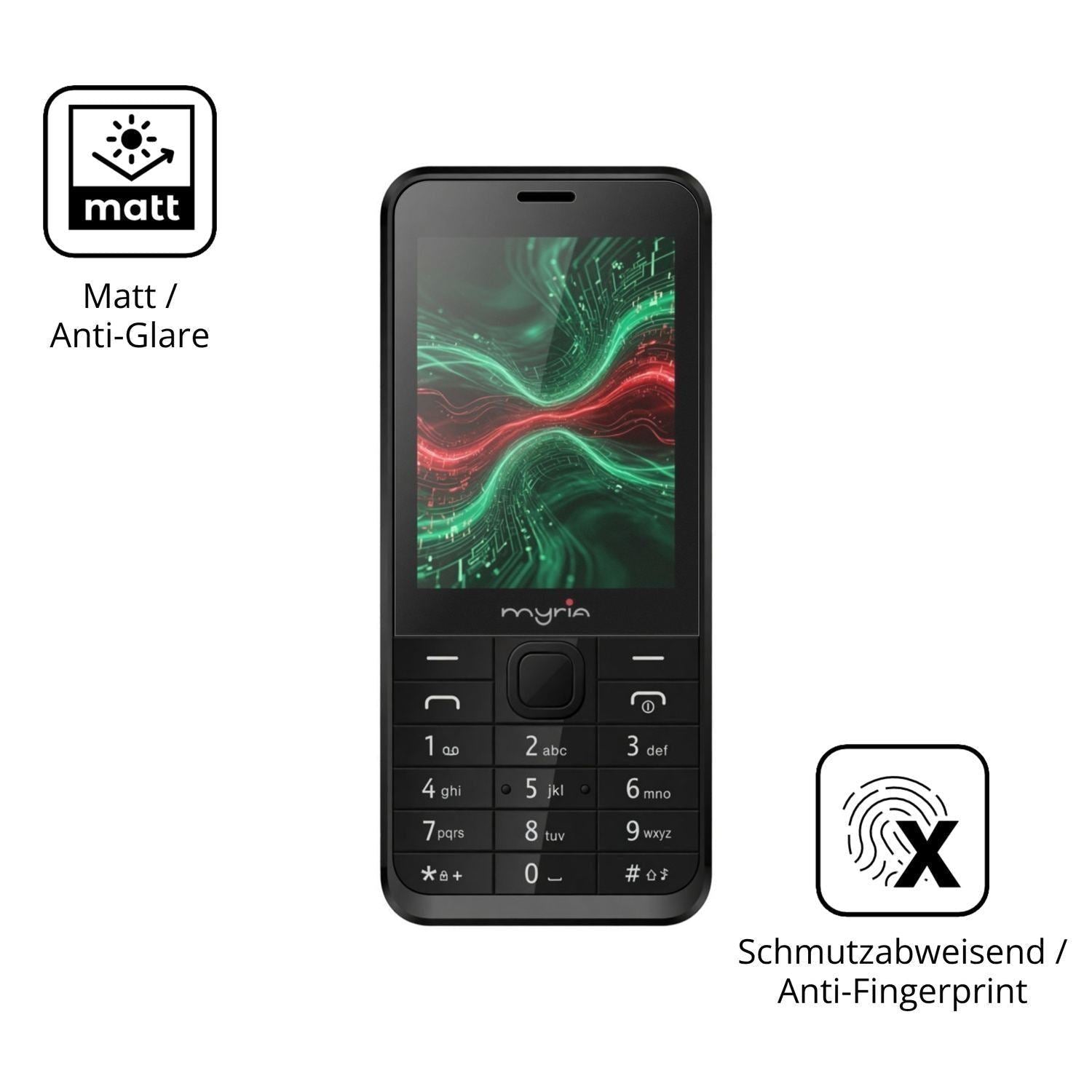 4x Schutzfolie matt für Myria Sun 3G Display-Schut (5)
