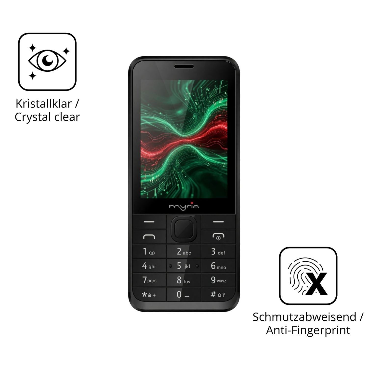 2x 9H Schutzfolie für Myria Sun 3G Panzerfolie (5)