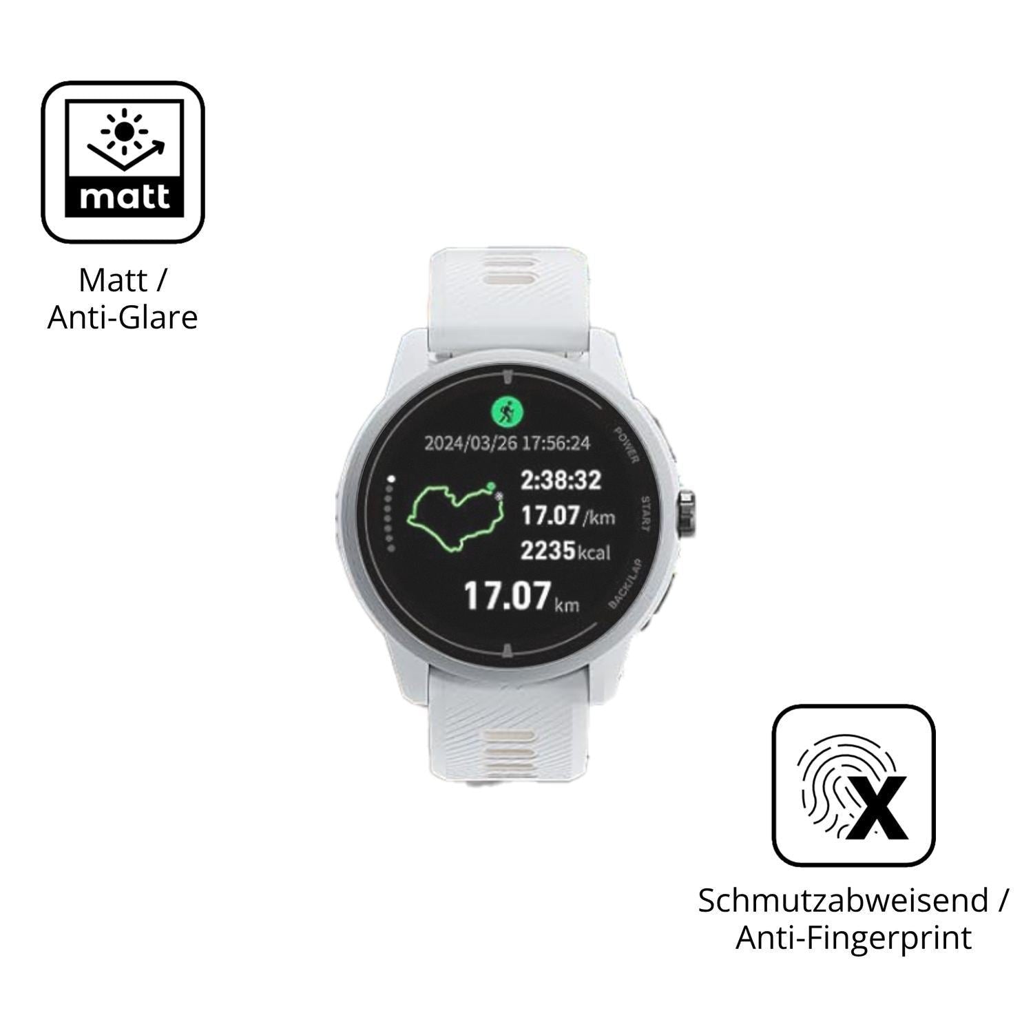 6x Schutzfolie matt für iGPSPORT VeRun Display-Sch (5)