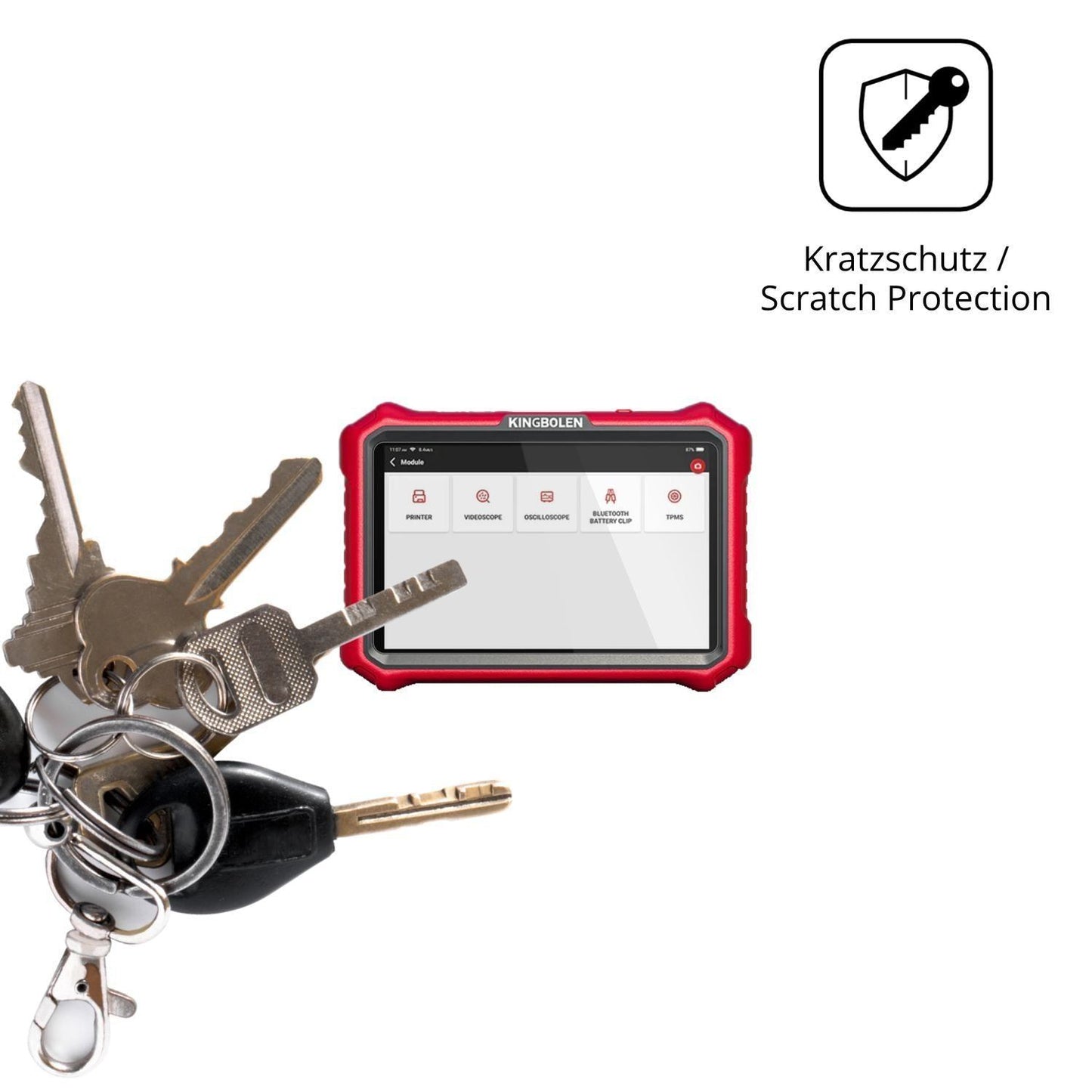 2x Schutzfolie klar für KINGBOLEN K8 Pro Display-S (4)