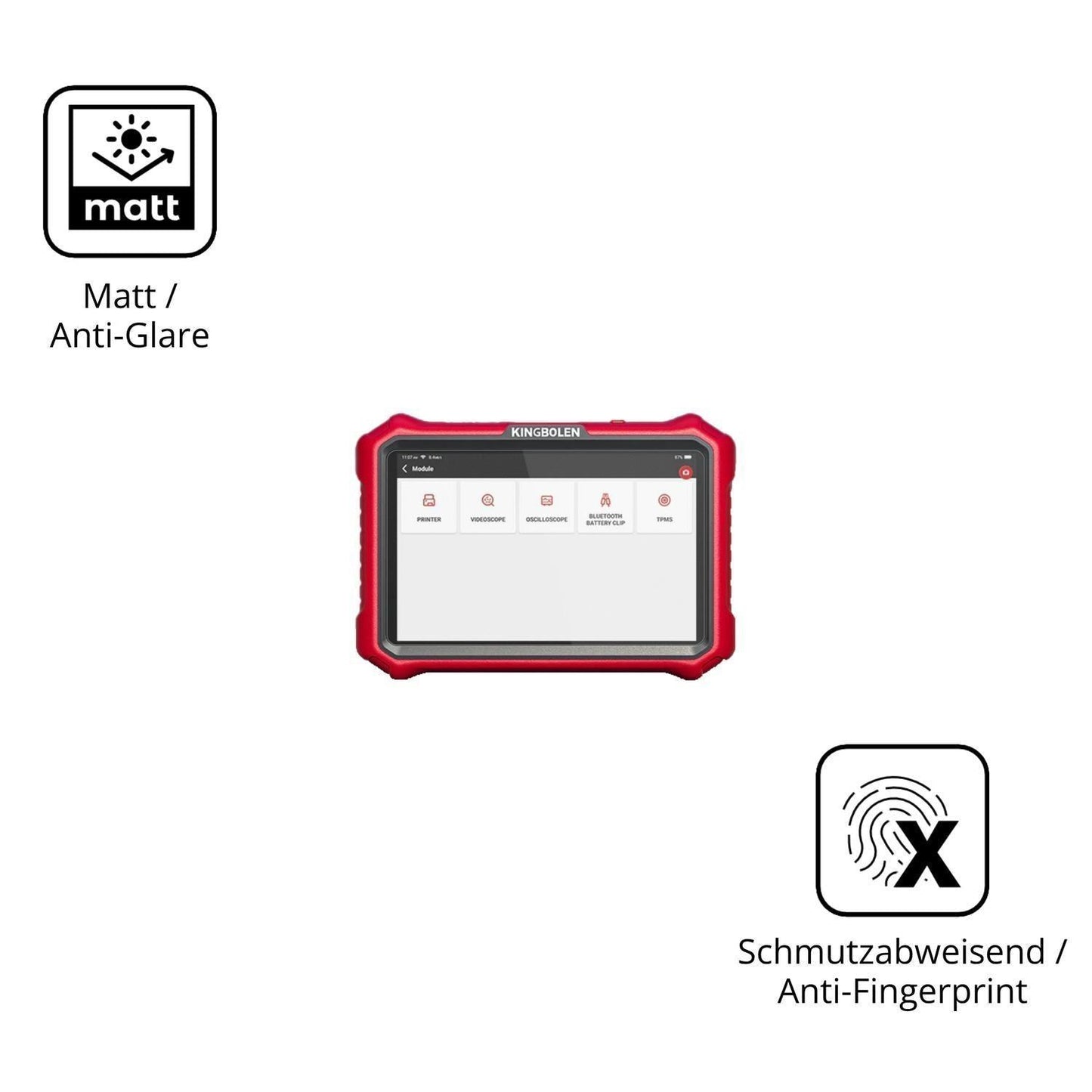 2x Schutzfolie matt für KINGBOLEN K8 Pro Display-S (5)