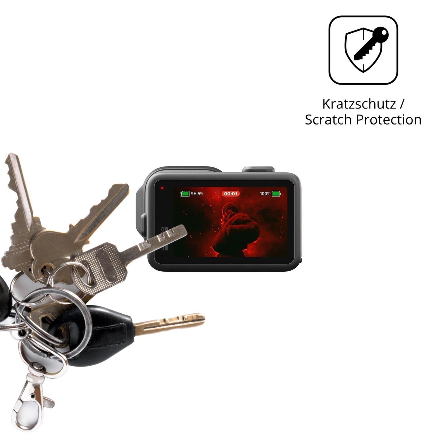 4x Schutzfolie klar für GoPro Mission 1 Pro Displa (4)