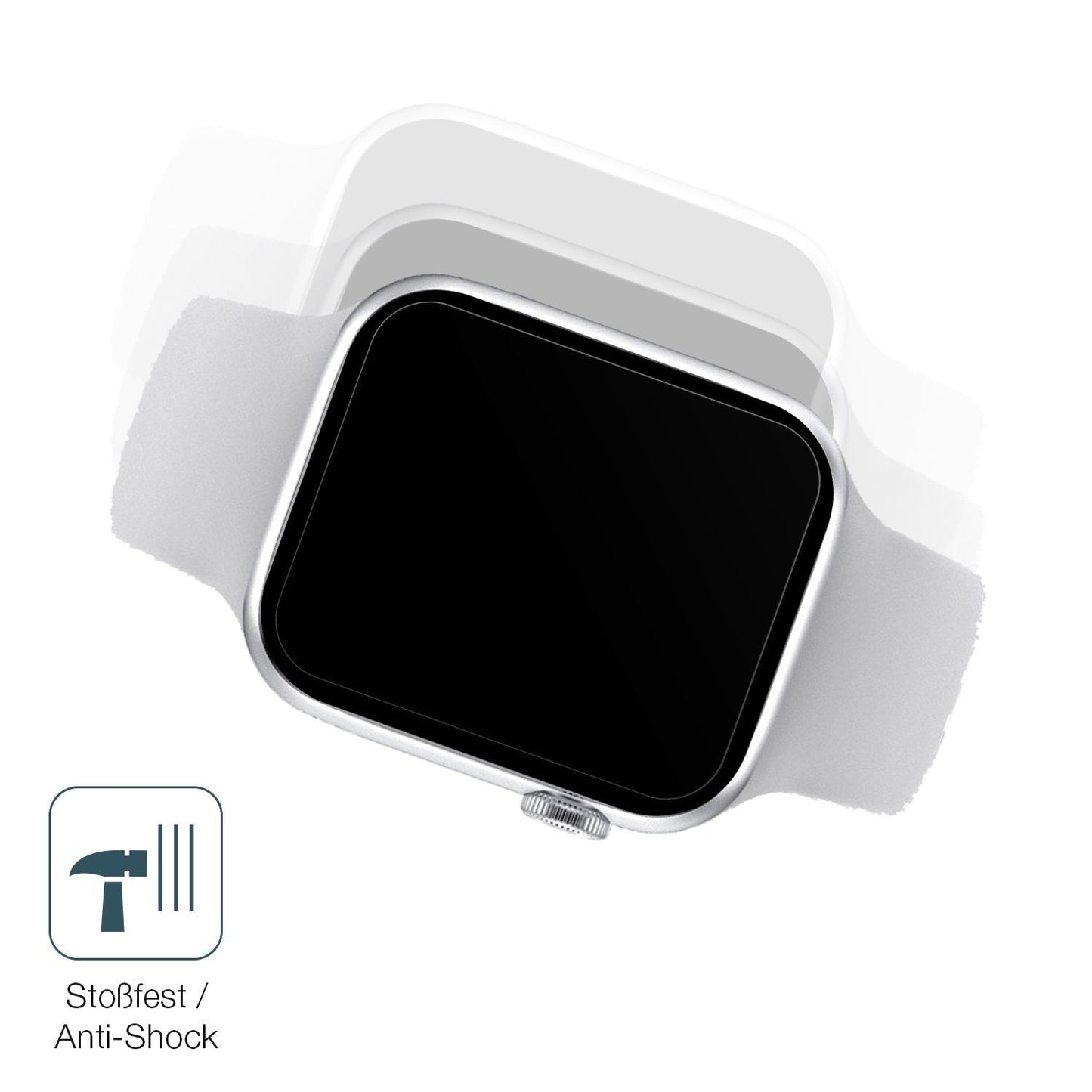 2x 9H Schutzfolie matt für Iwo Watch 7 Pro Panzerf (4)