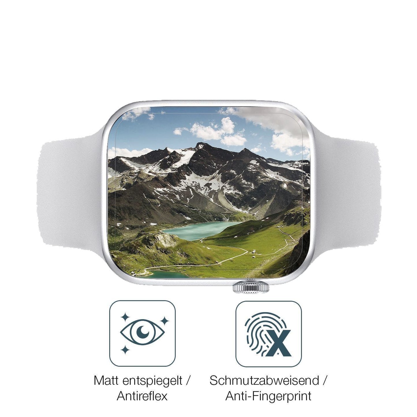 2x 9H Schutzfolie matt für Iwo Watch 7 Pro Panzerf (5)
