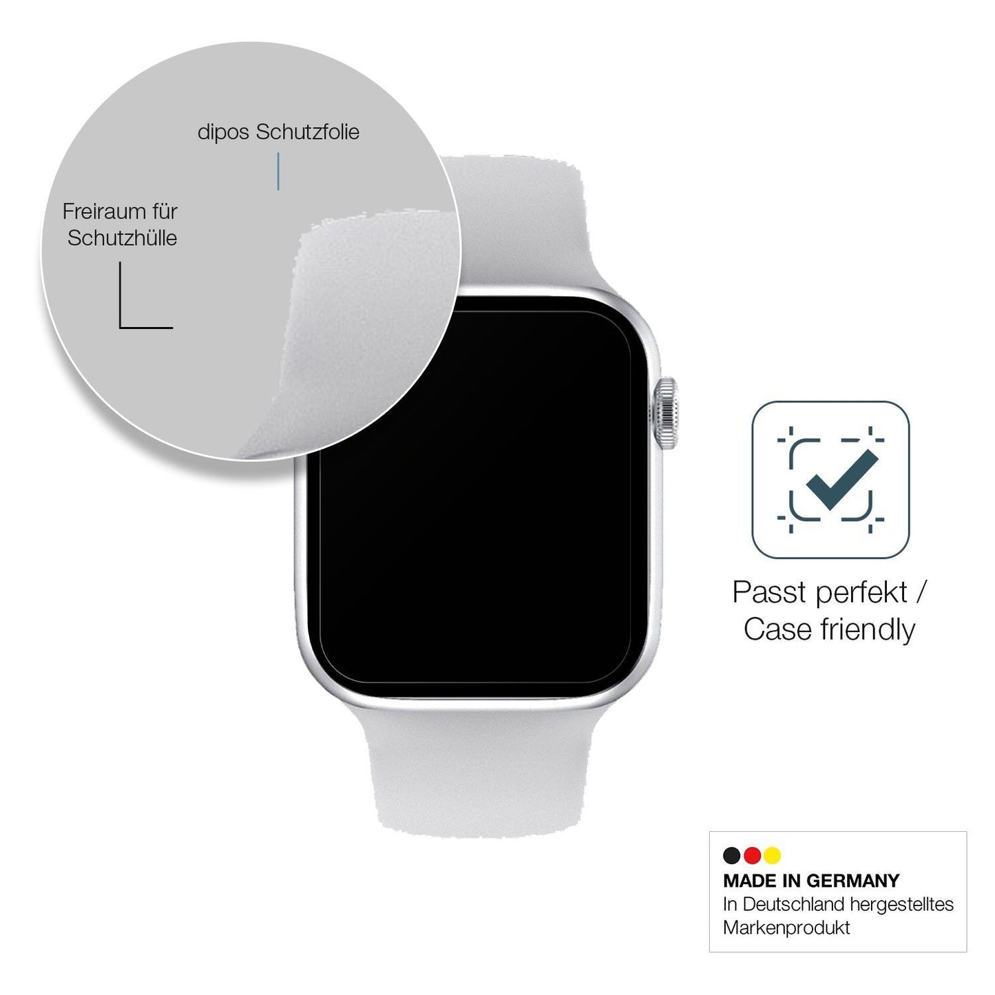 2x 9H Schutzfolie matt für Iwo Watch 7 Pro Panzerf (6)