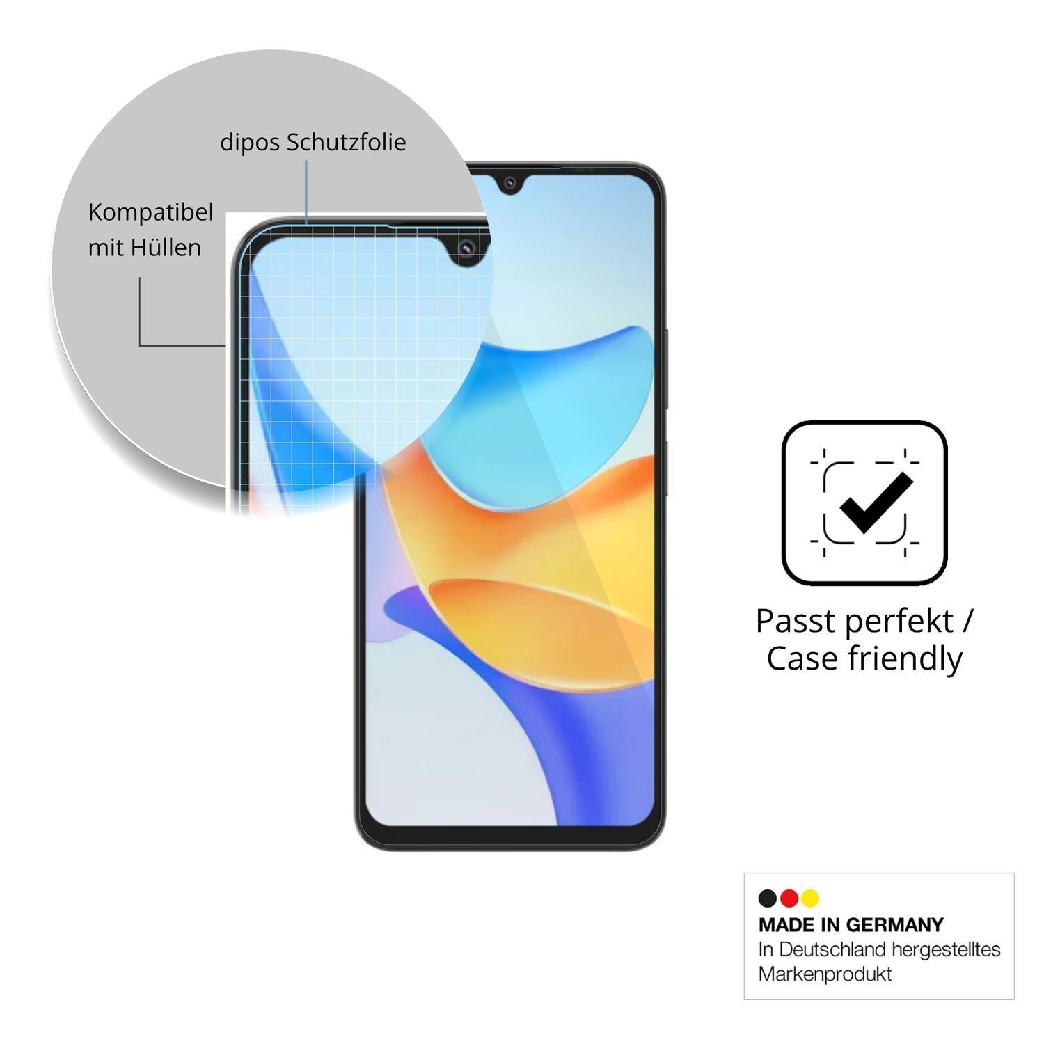 4x Schutzfolie klar für Blackview Shark 6 Kamera-L (6)