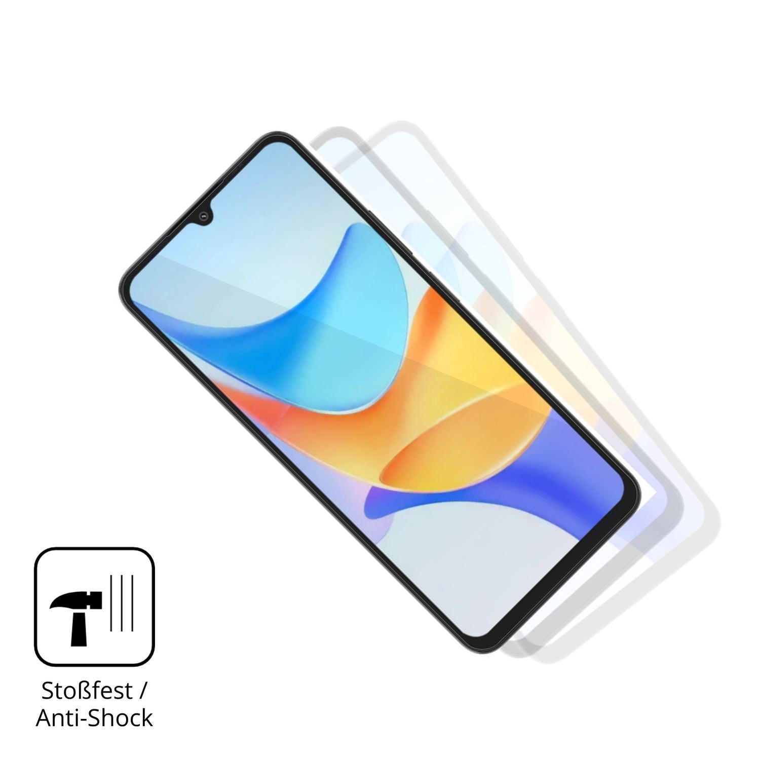 2x 9H Schutzfolie für Blackview Shark 6 Kamera-Lin (4)