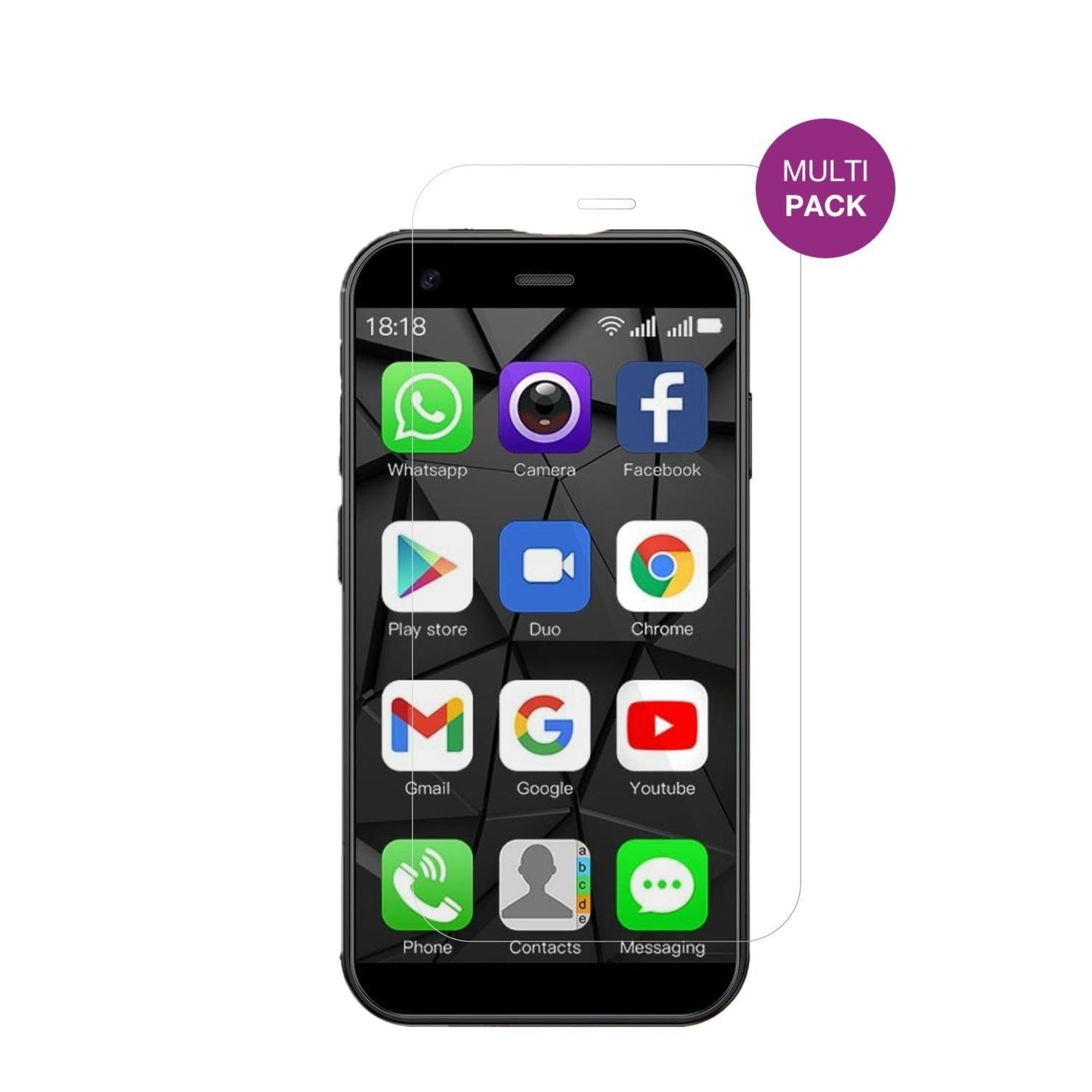 4x Schutzfolie klar für viqee XS15 Mini-Smartphone (2)