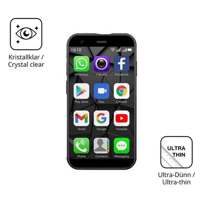 4x Schutzfolie klar für viqee XS15 Mini-Smartphone (5)