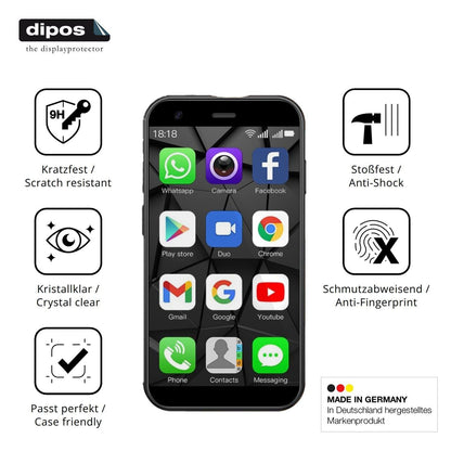 2x 9H Schutzfolie für viqee XS15 Mini-Smartphone P (7)