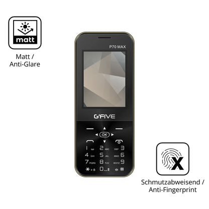 4x Schutzfolie matt für GFive P70 Max Display-Schu (5)