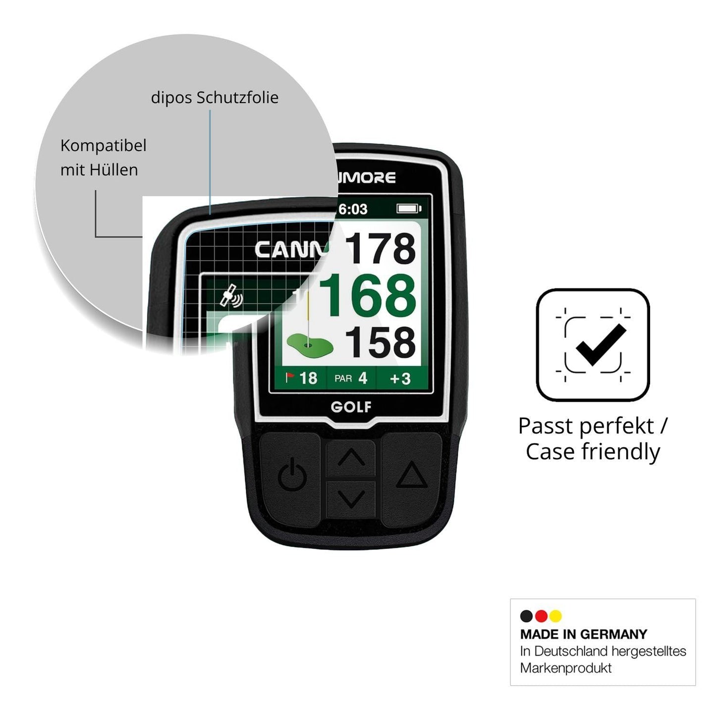2x Schutzfolie klar für Canmore HG200 Display-Schu (6)